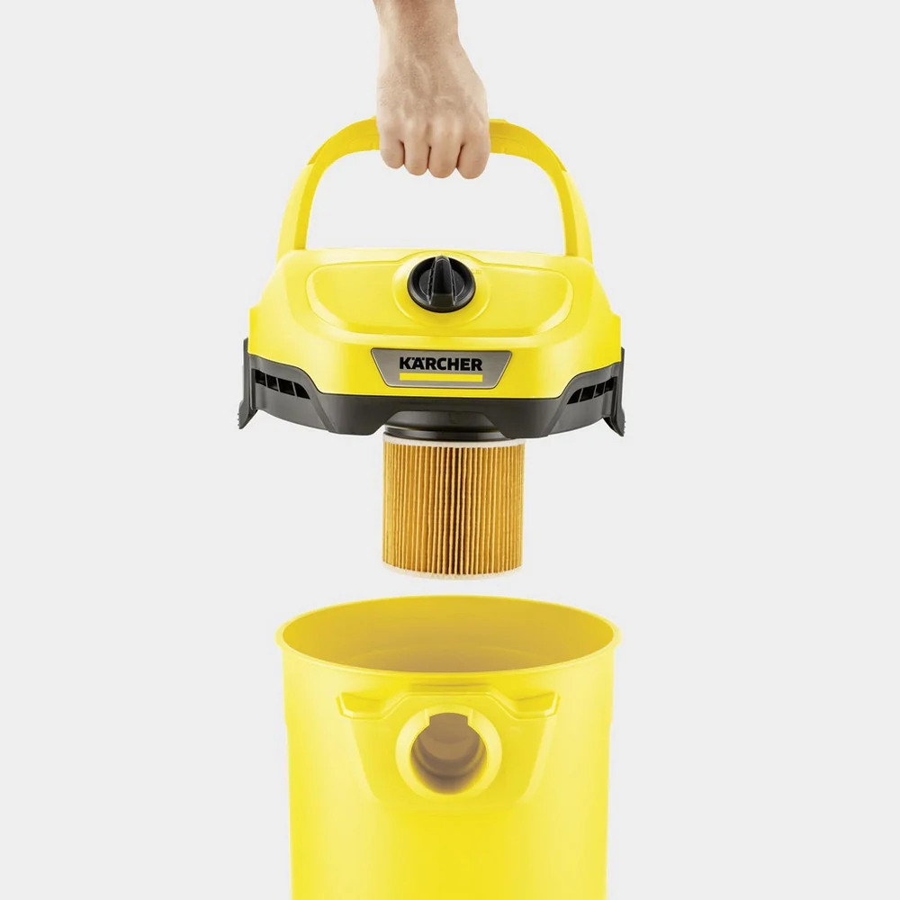 Karcher WD 2 Plus Wet and Dry Vacuum Cleaner - Yellow - Image 5
