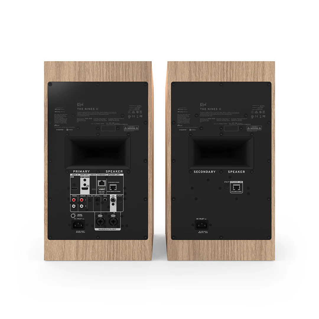 Klipsch The Nines II Active Bookshelf Speakers Red Oak - Image 4