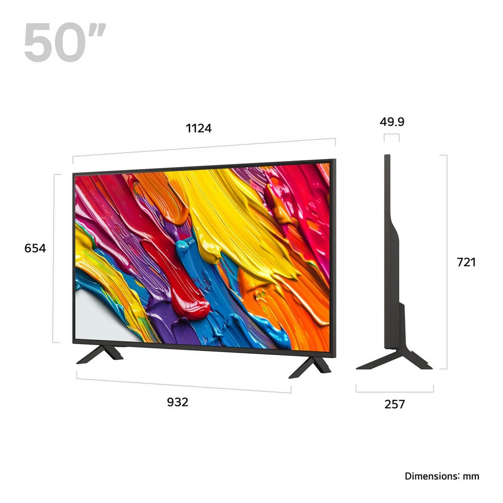 LG 50QNED84A6C 50 Inch QNED evo AI QNED84 HDR 4K Ultra HD Smart TV - Image 2
