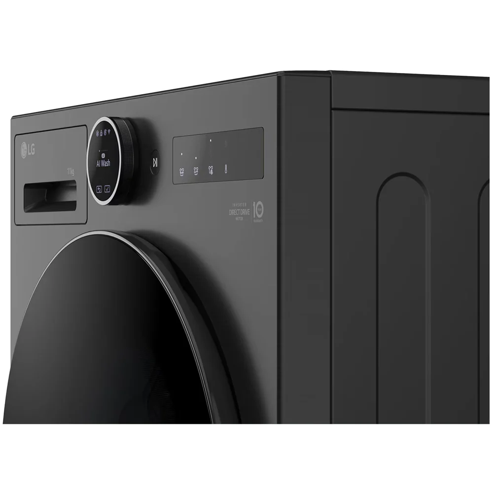 LG F4X7011TBB TurboWash360 11kg 1400 Spin AI Direct Drive Freestanding Washing Machine Black - Image 8
