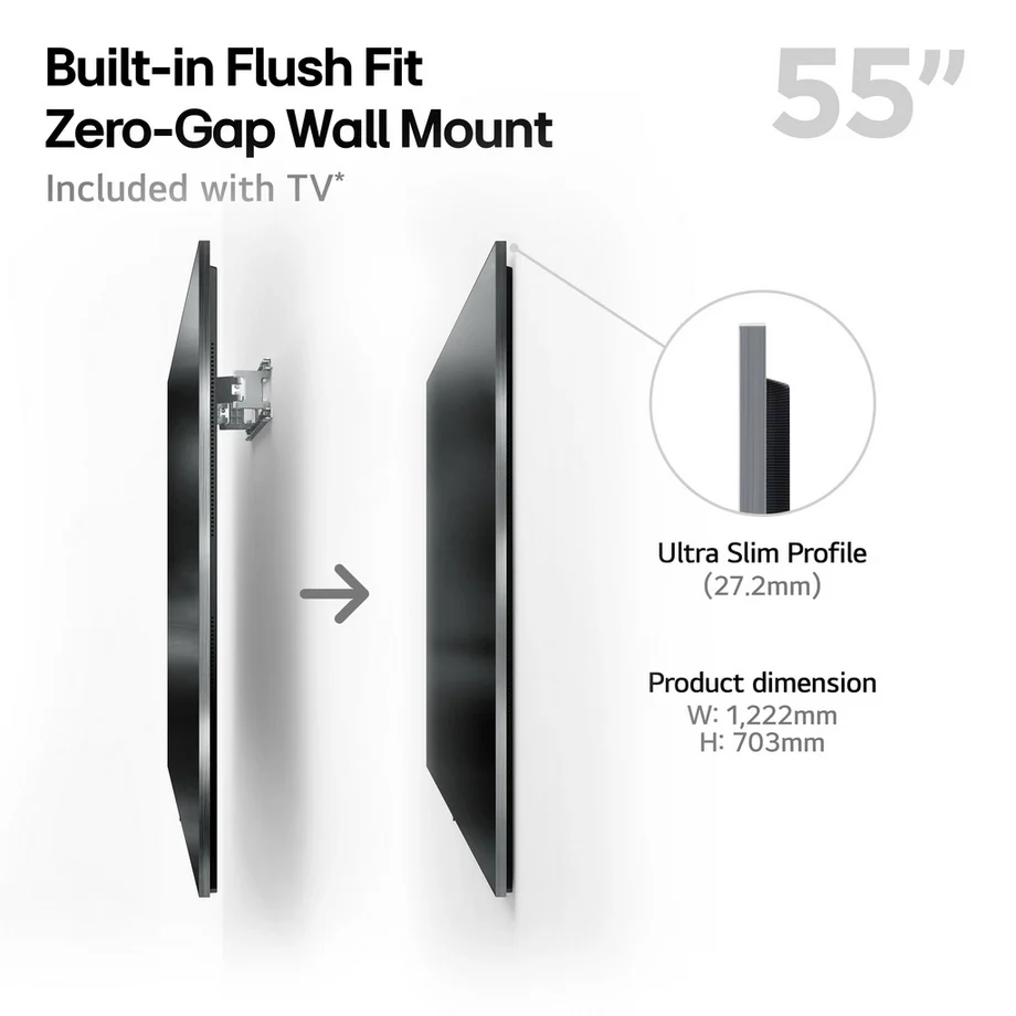 LG OLED55G54LW 55 Inch OLED evo AI G5 4K UHD HDR Smart TV with LG US90TY 5.1.3ch Soundbar Bundle - Image 7