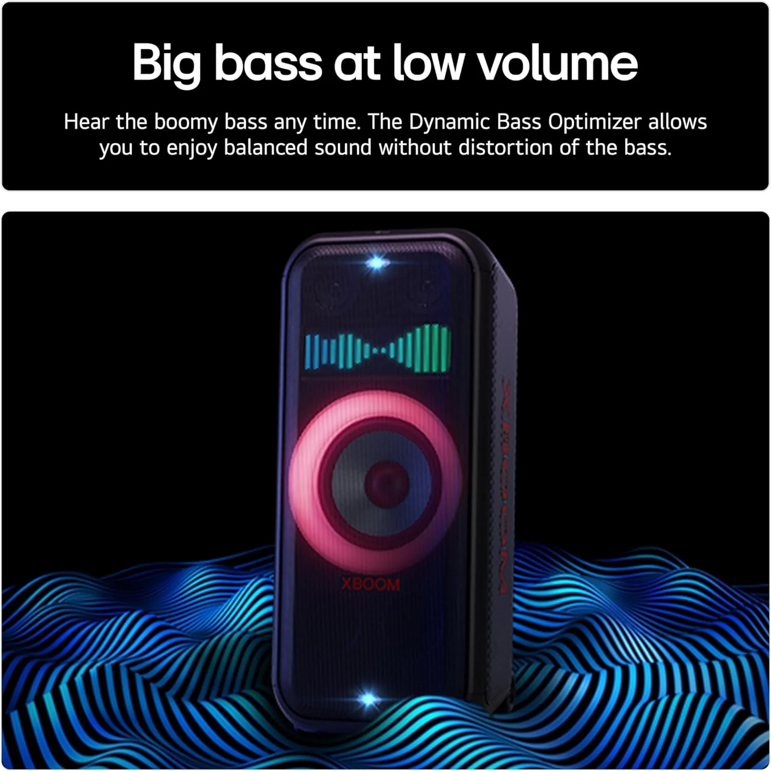 LG XBOOM DXL7T 250W Bluetooth Megasound Party Speaker - Black - Image 12