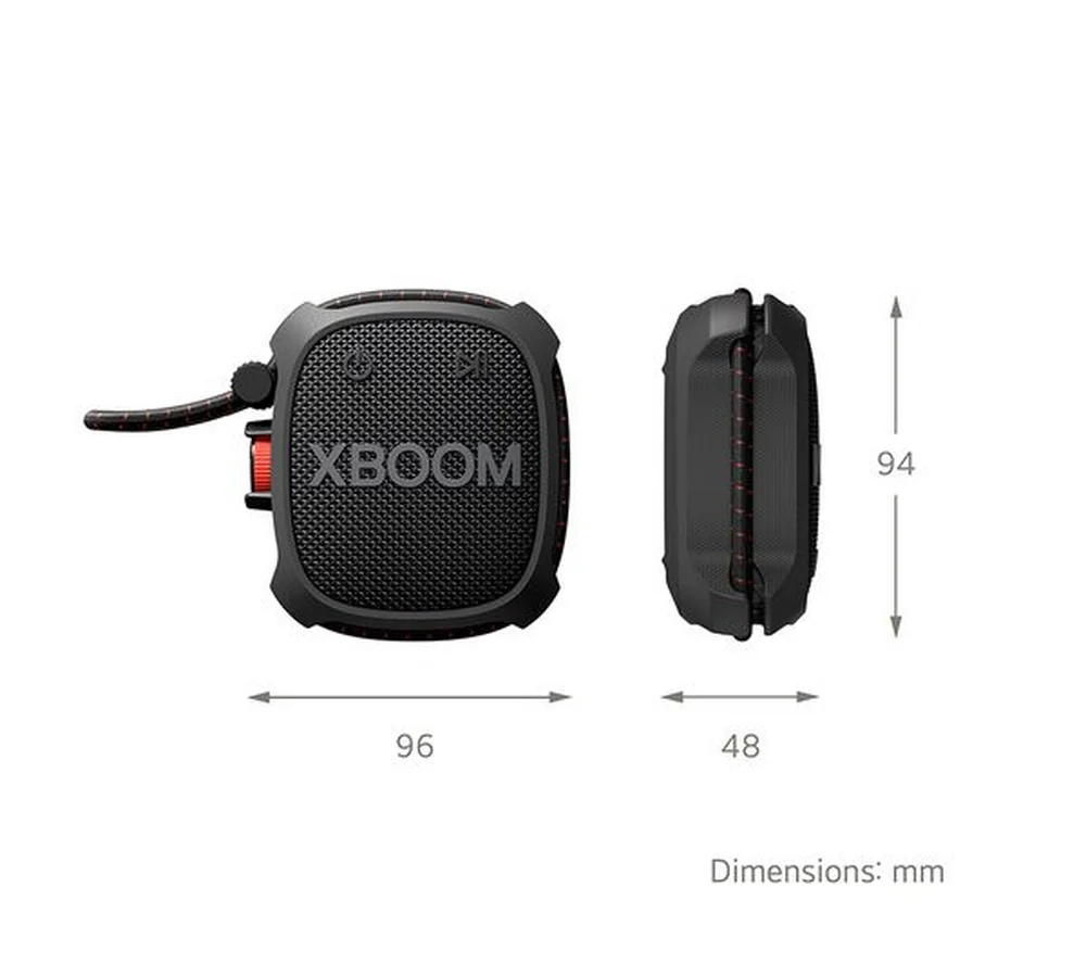 LG XG2T xboom Go Portable Wireless Speaker with Bluetooth Military Grade - Black - Image 2