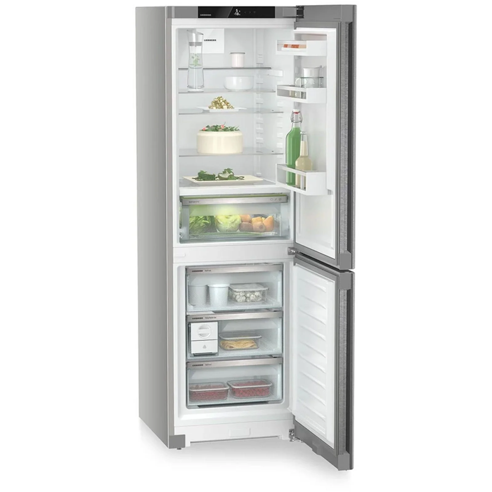 Liebherr Plus CBNSDA5223 60cm BioFresh No Frost Fridge Freezer Stainless Steel - Image 2