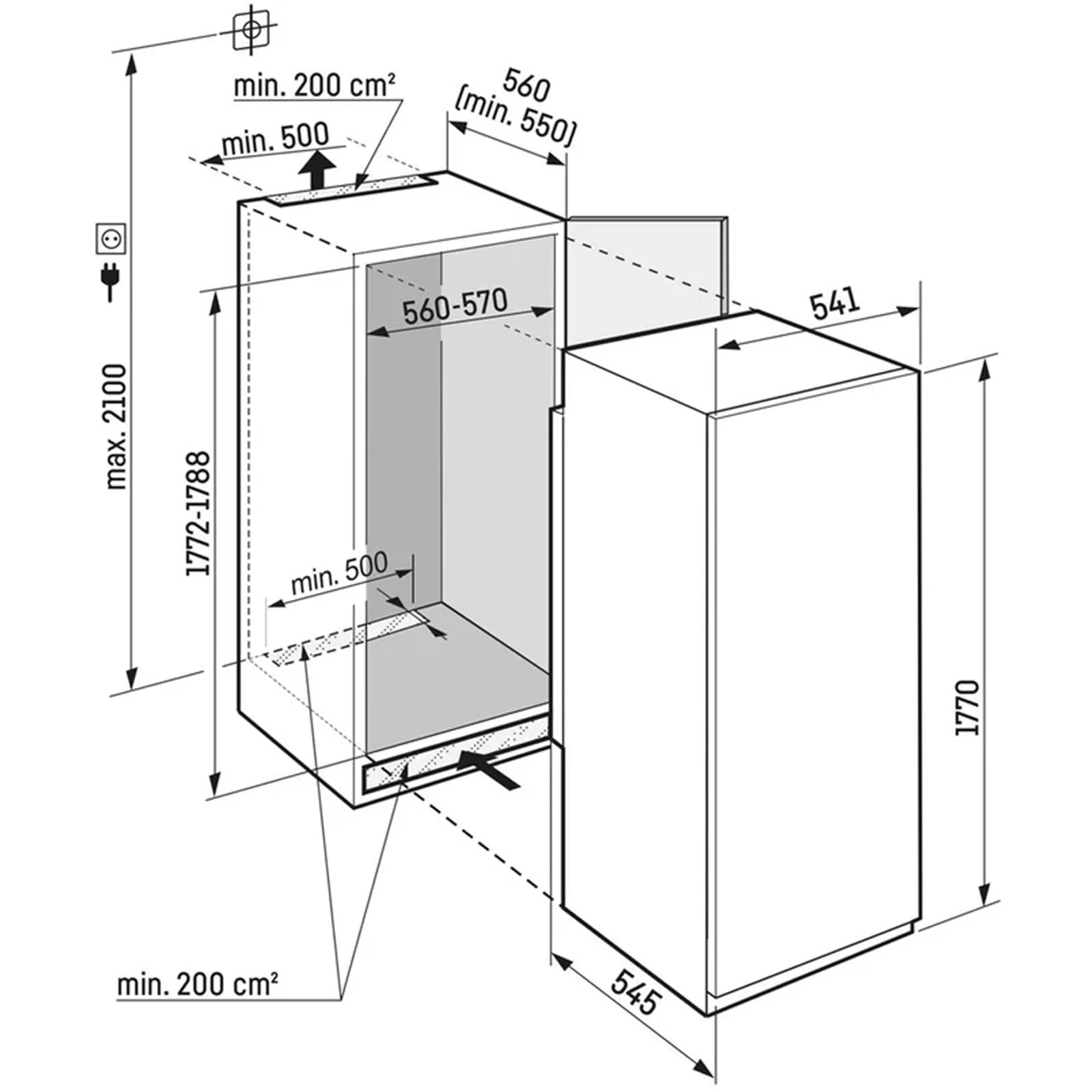 Liebherr Plus IRBSD5120  Bio Fresh Fully Integrated Larder Fridge - Image 4