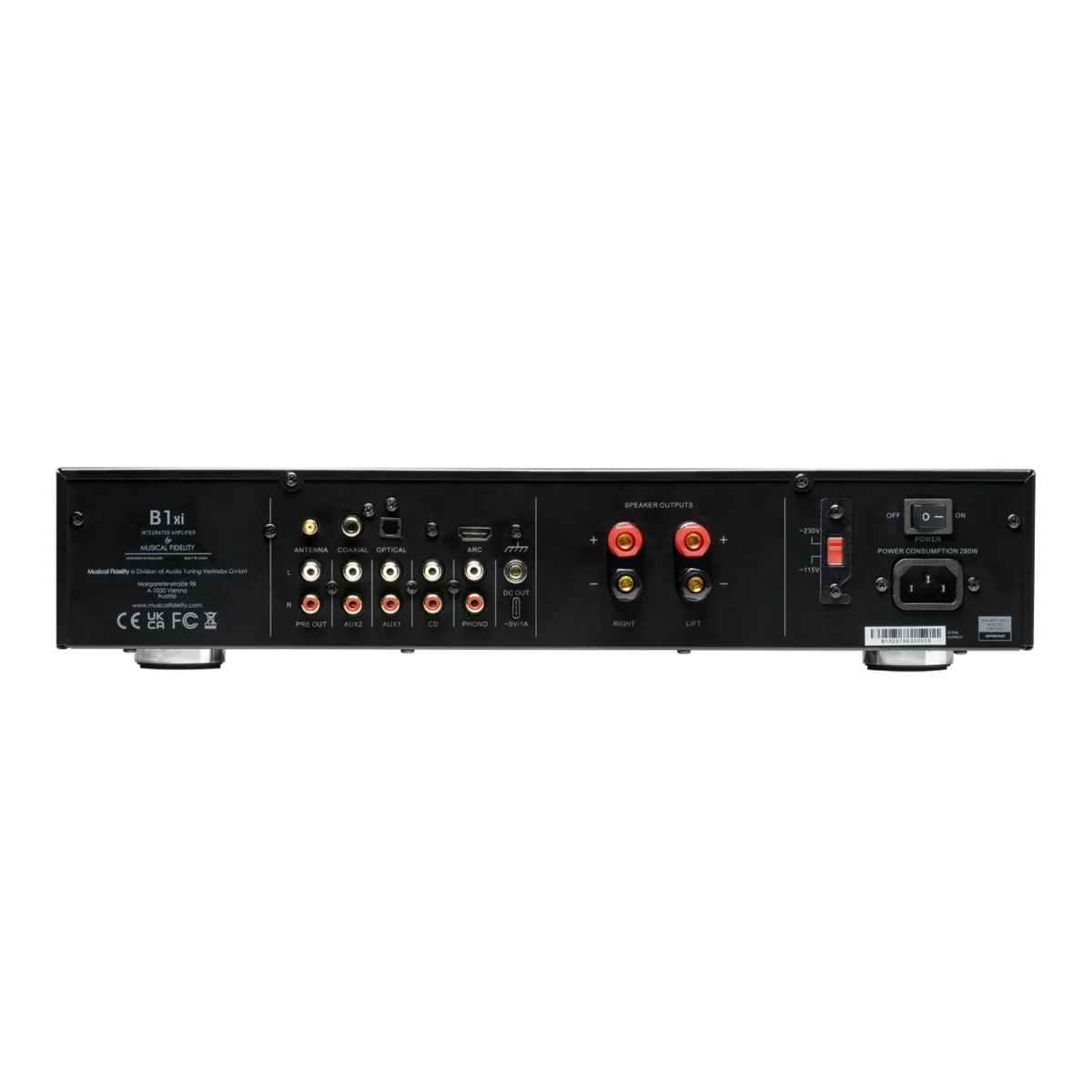 Musical Fidelity B1xi Integrated Stereo Amplifier - Black - Image 2