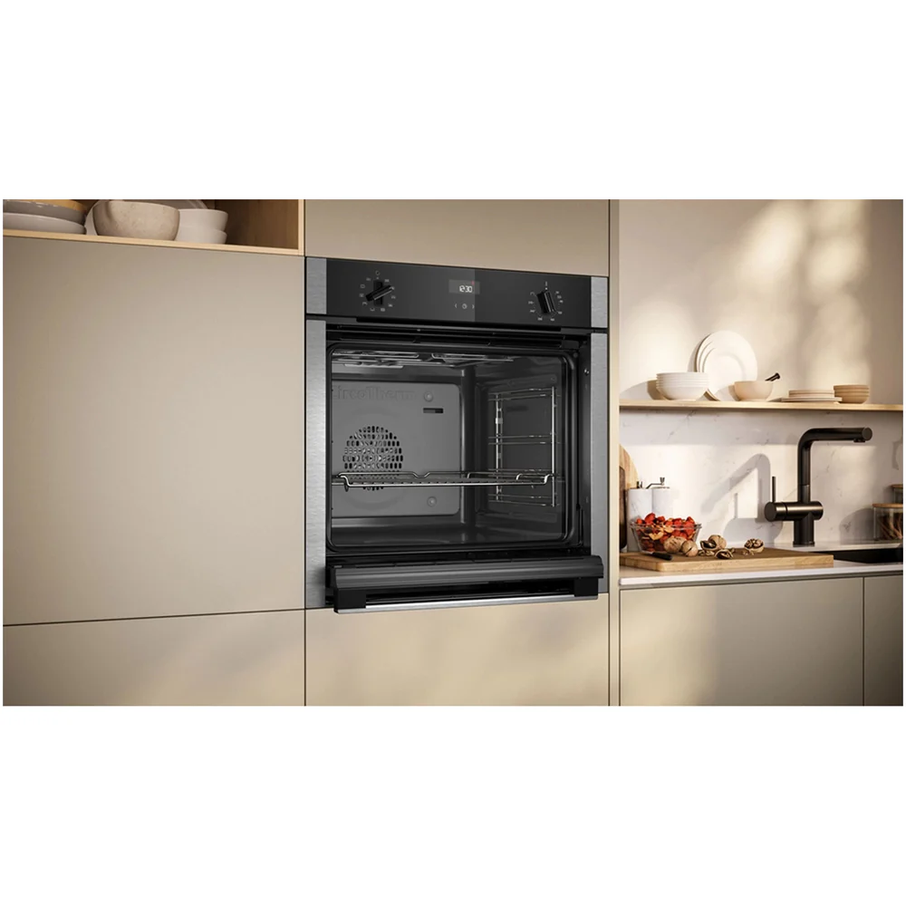 Neff B3ACE4AN3B N50 Slide & Hide 60cm Built In Electric Single Oven Stainless Steel A+ Rated - Image 3