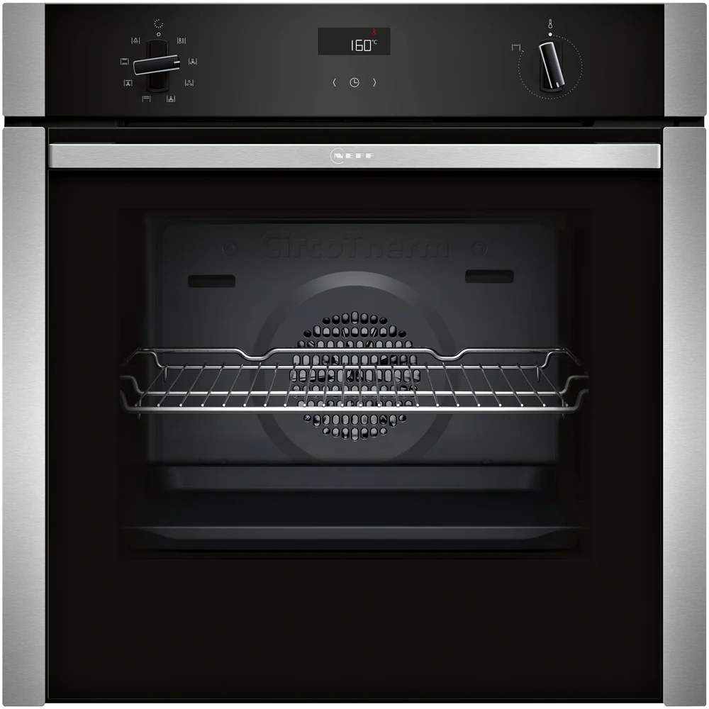 Neff B4ACF1AN3B N50 Slide and Hide Built In Catalytic Single Electric Oven in Stainless Steel