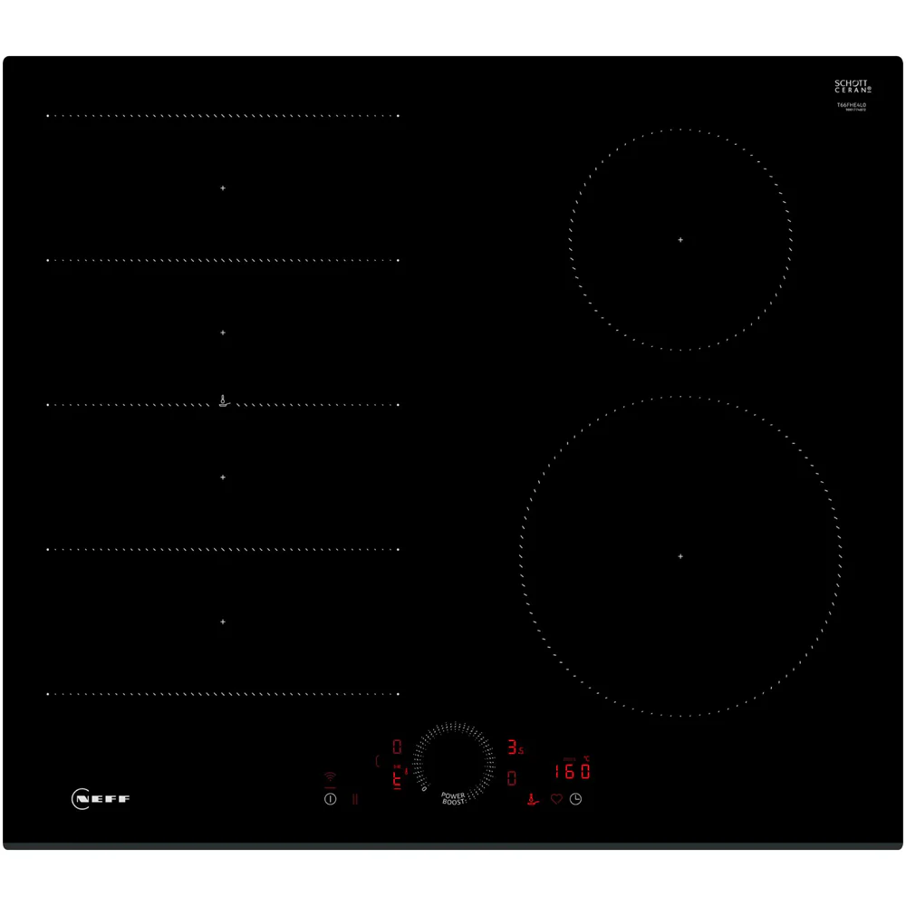 Neff T66FHE4L0 N70 60cm Flex Induction Hob with Twist Touch Control