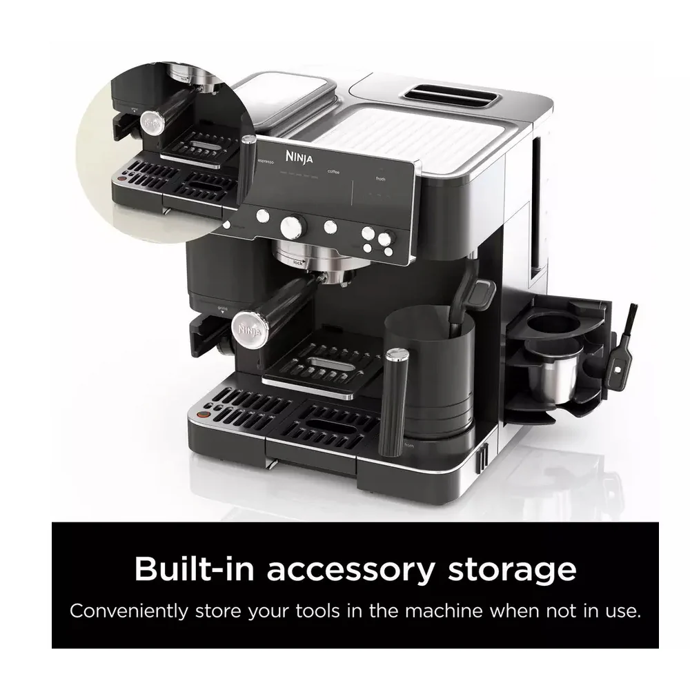 Ninja ES601UKBK Luxe Cafe Premier Espresso Coffee Machine - Black - Image 3