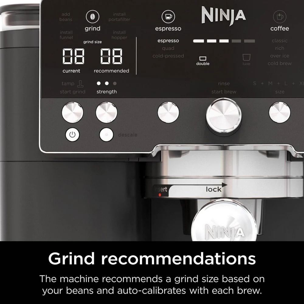 Ninja ES601UKBK Luxe Cafe Premier Espresso Coffee Machine - Black - Image 5
