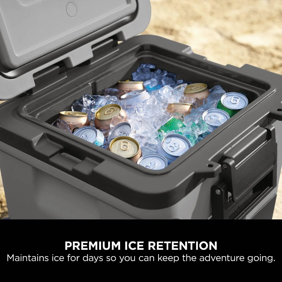 Ninja FB230UKGY FrostVault 30QT 28L Wheeled Cooler with Dry Zone Slate Grey - Image 6
