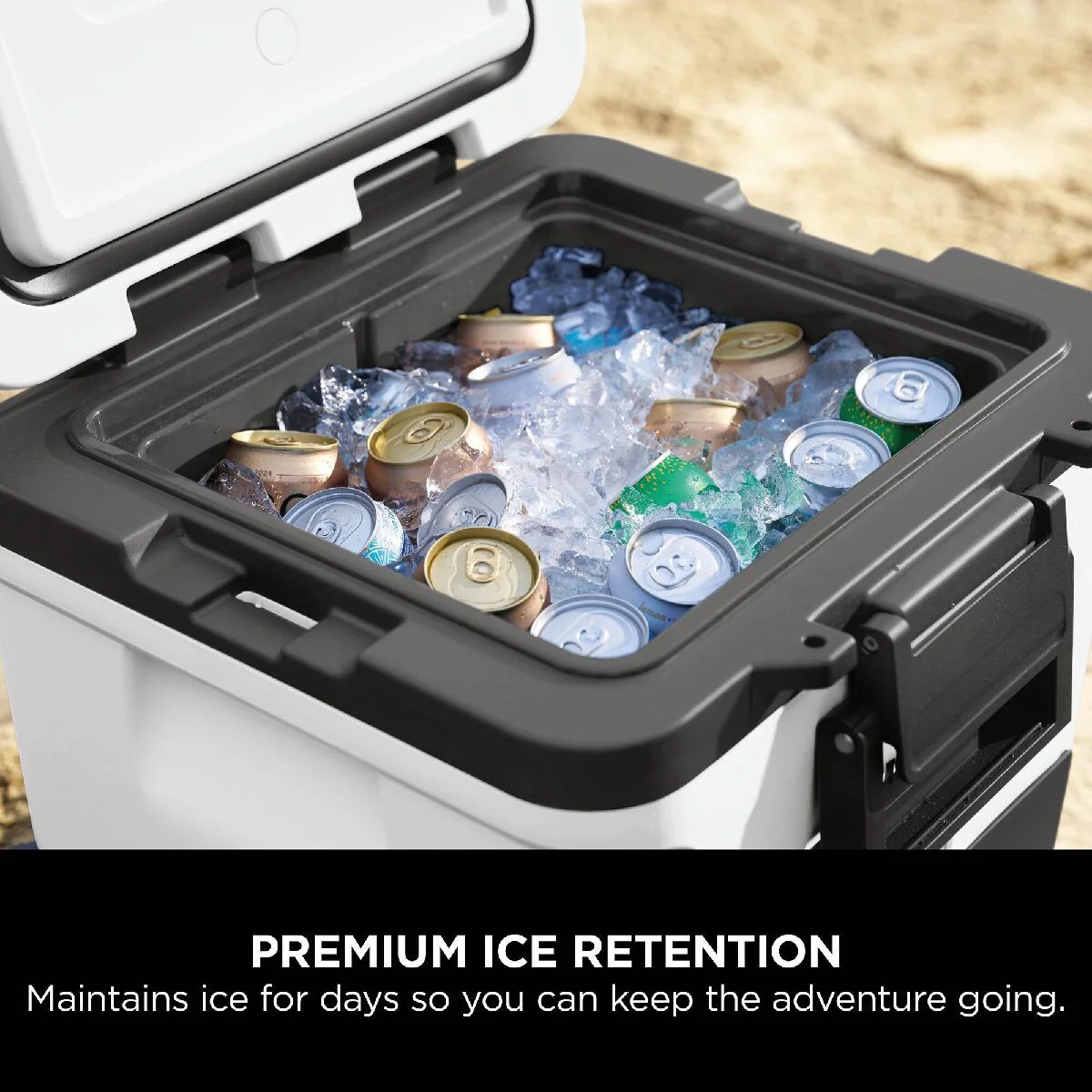 Ninja FB230UKWH FrostVault 30QT 28L Wheeled Cooler with Dry Zone Cloud White - Image 7