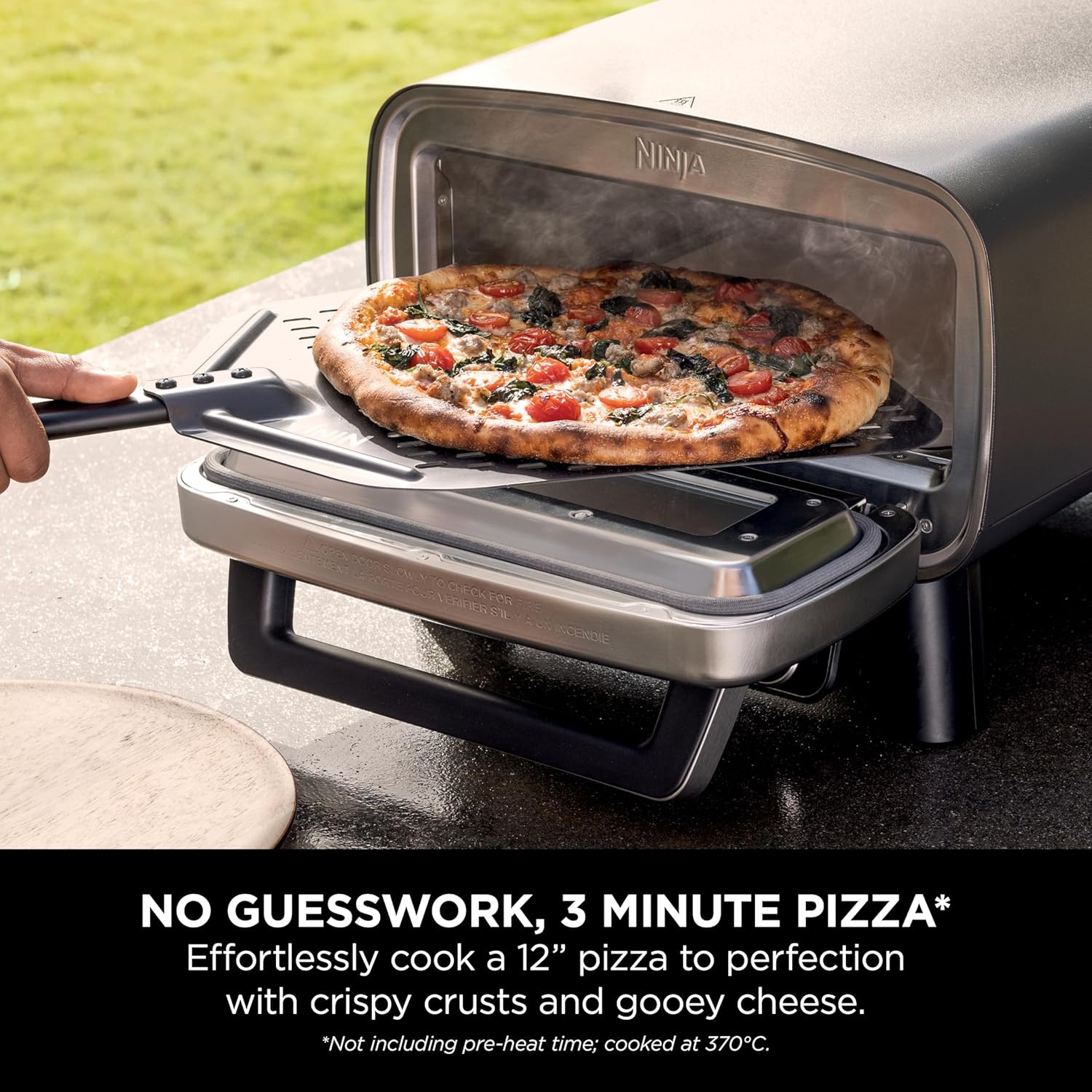 Ninja Artisan MO201UK Electric Outdoor Pizza Oven and Air Fryer - Grey - Image 10