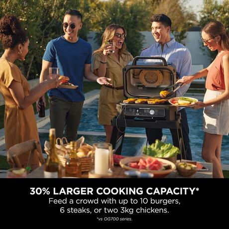 Ninja OG901UK Woodfire Pro Connect XL Electric BBQ Grill & Smoker Blue - Image 10
