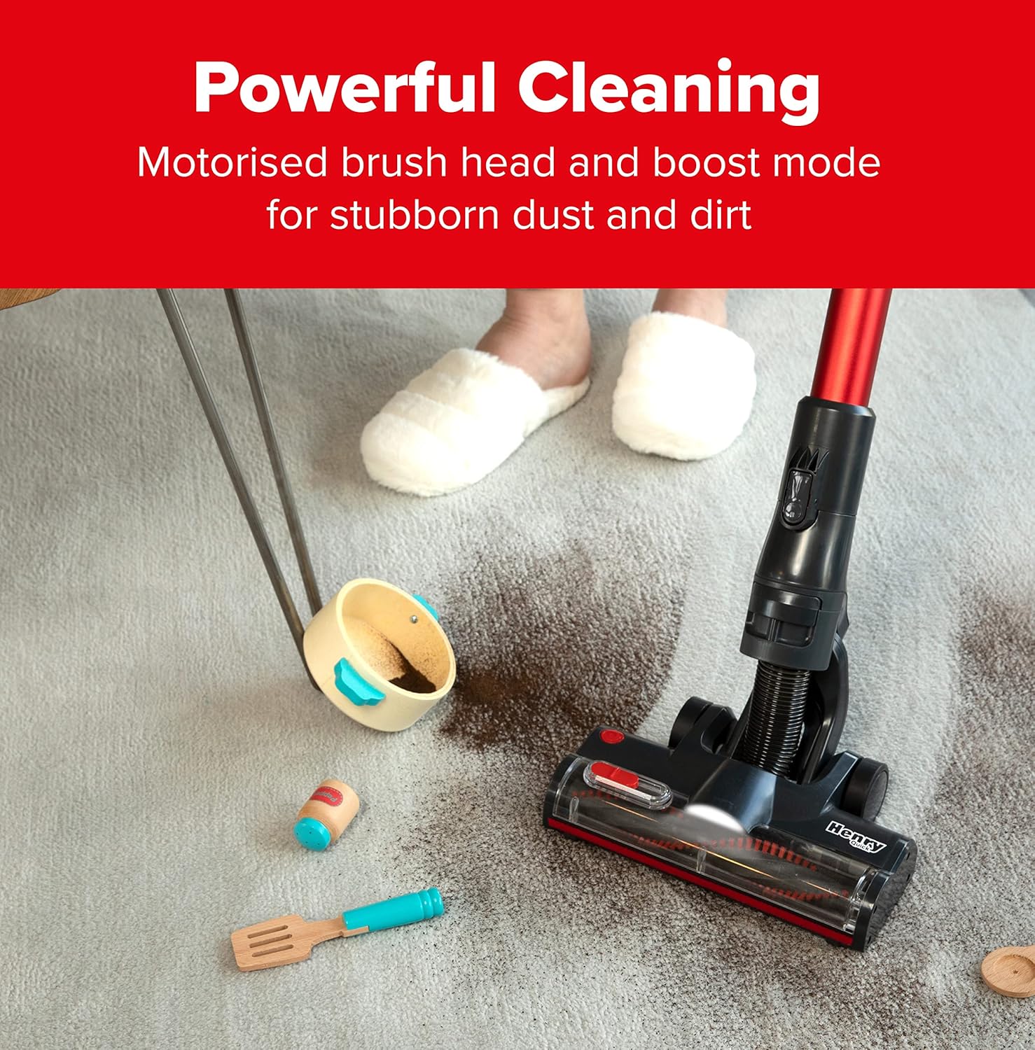 Numatic Henry Quick Cordless Stick Vacuum Cleaner up to 60 Minutes Run Time Red 916177 Clearance - Image 10