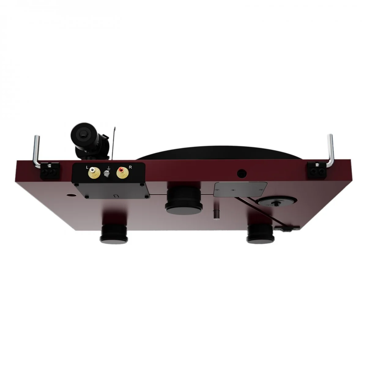 Pro-Ject Colourful Audio System 2 with Debut EVO 2 Turntable MaiA S3 Amplifier and Speaker Box 5 S2 Speakers - Satin Wine Red - Image 9