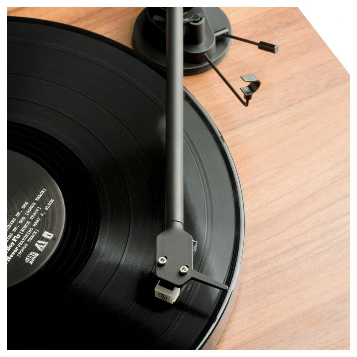 Pro-Ject E1 Phono Belt Driven Turntable with Built-in Phono Preamp - Black - Image 6