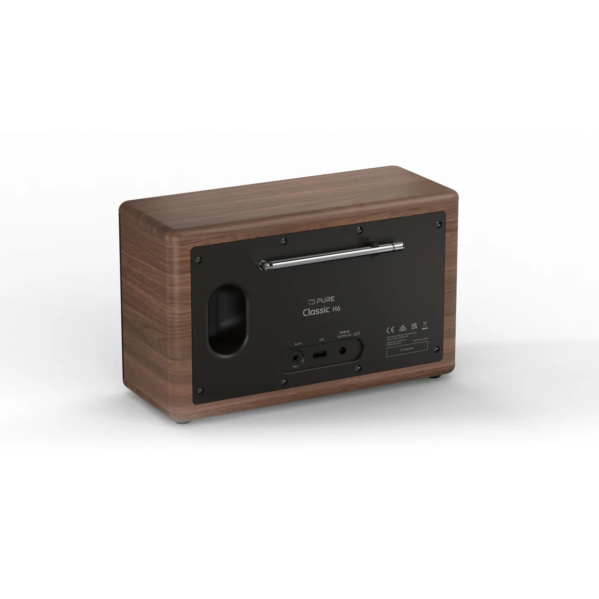 Pure Classic H6 DAB DAB+ FM Stereo Digital Radio with Bluetooth - Coffee Brown Walnut - Image 4