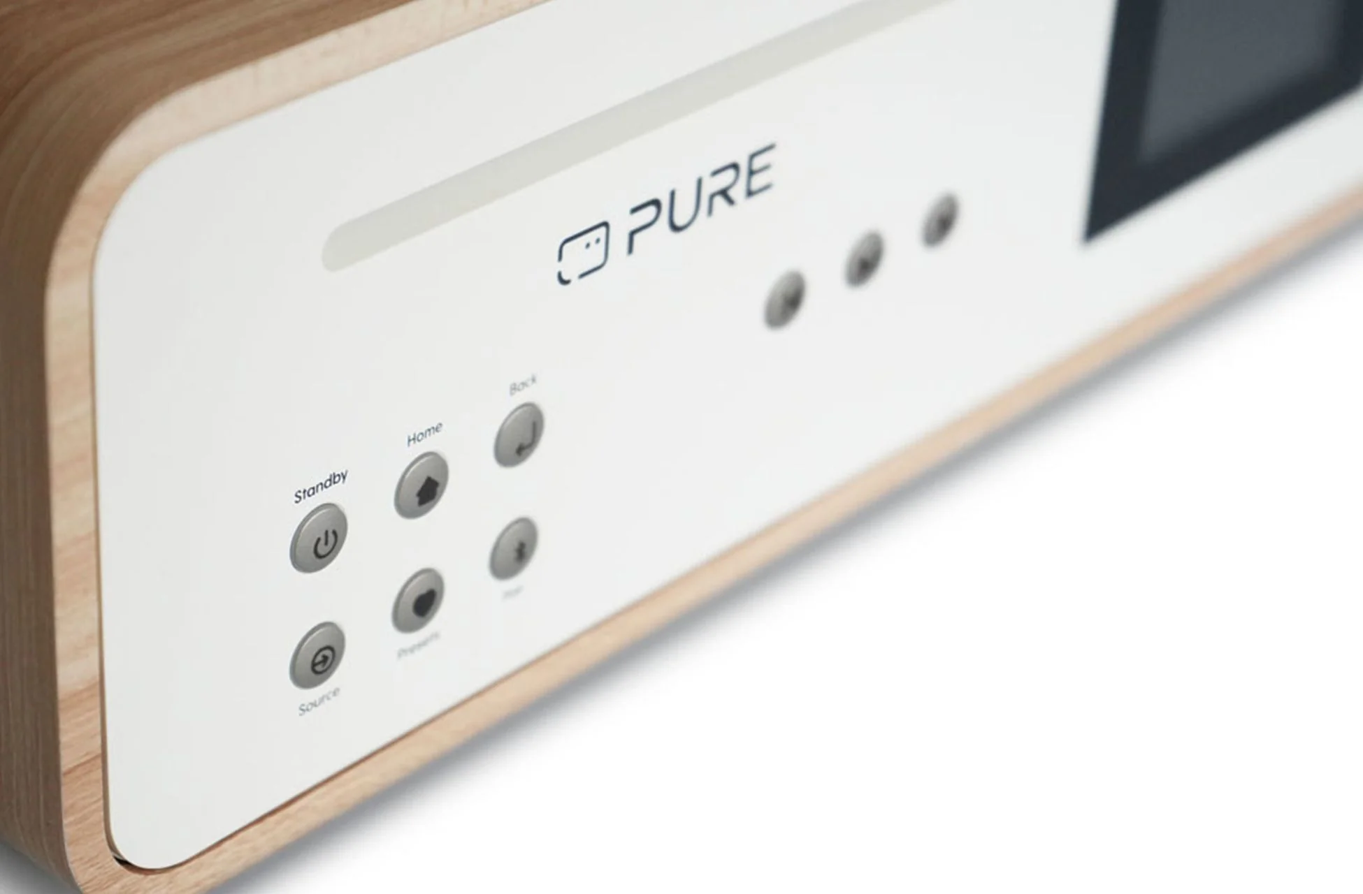 Pure Classic Stereo DAB DAB+ FM with Bluetooth CD Player and Internet Radio Music System Cotton White - Image 7