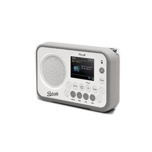 Roberts Play 20 DAB DAB+ FM Portable Radio with Bluetooth White - Image 2