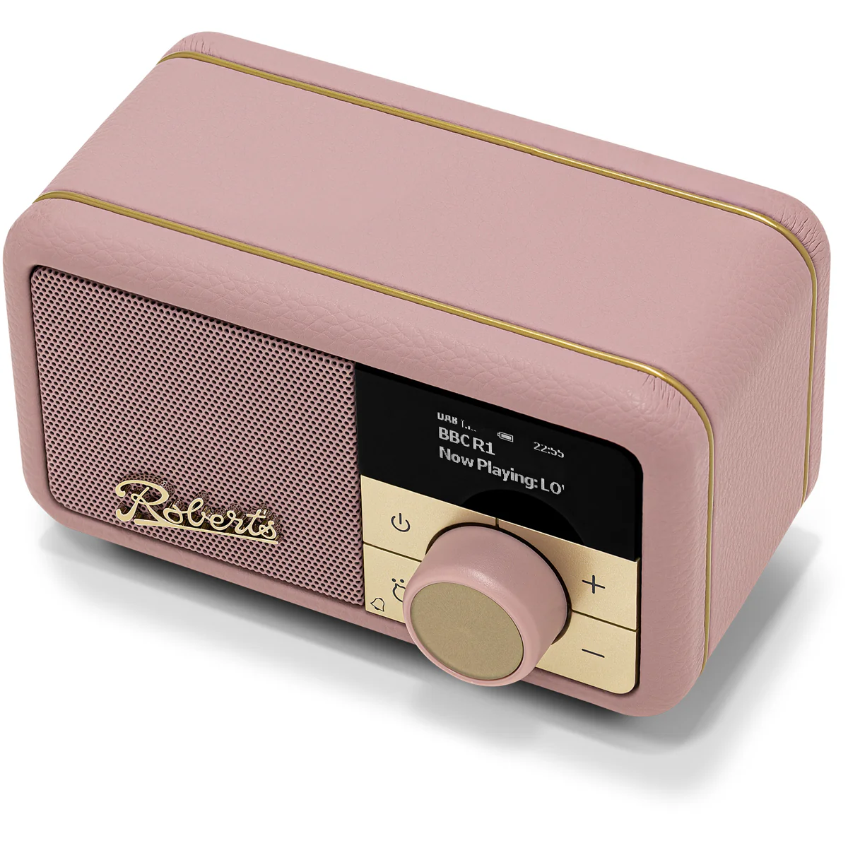 Roberts Revival Petite 2 DAB DAB+ Bluetooth Rechargeable Digital Radio Dusky Pink - Image 3