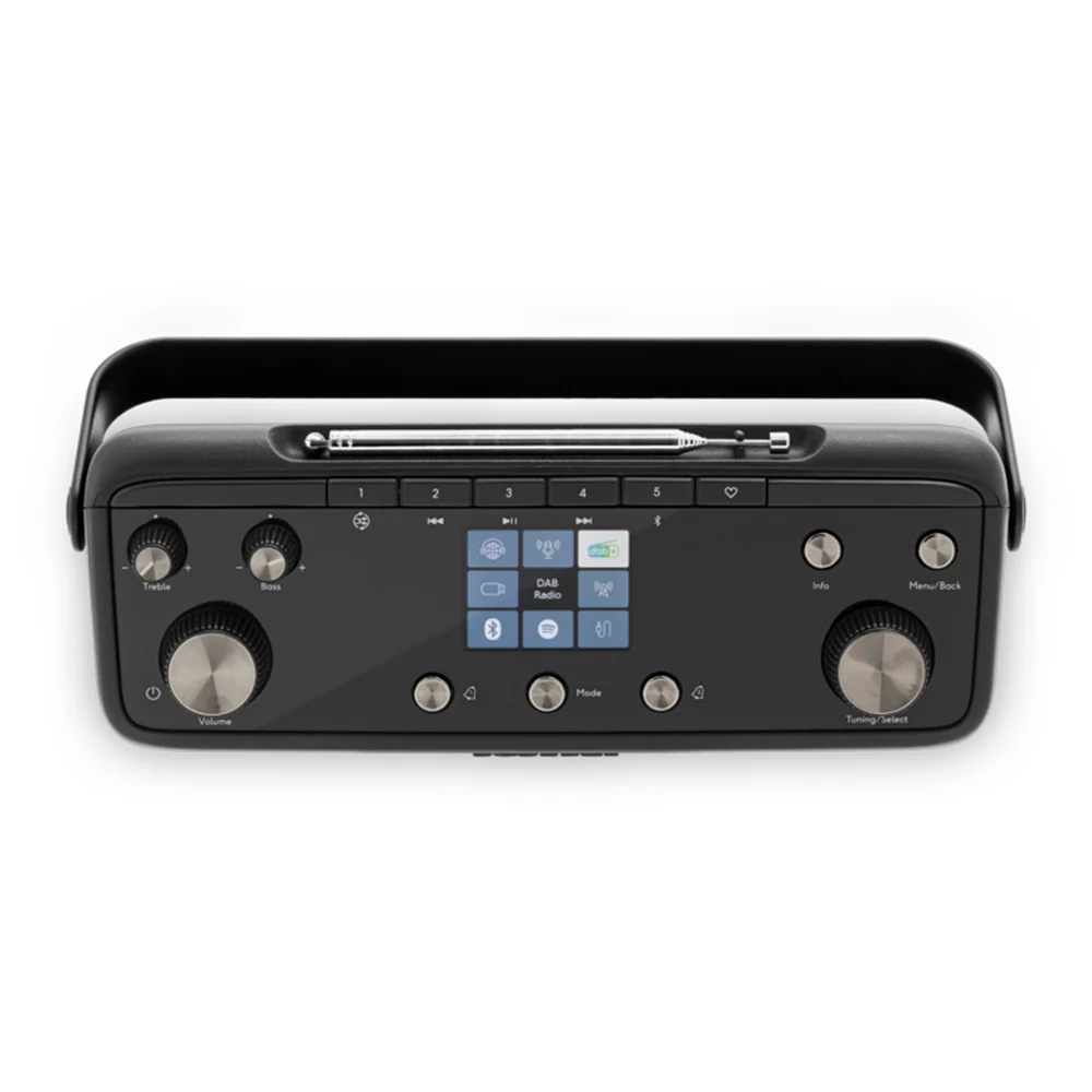 Roberts Stream 219 Internet DAB+ FM Bluetooth Portable Stereo Radio with Spotify - Black - Image 4
