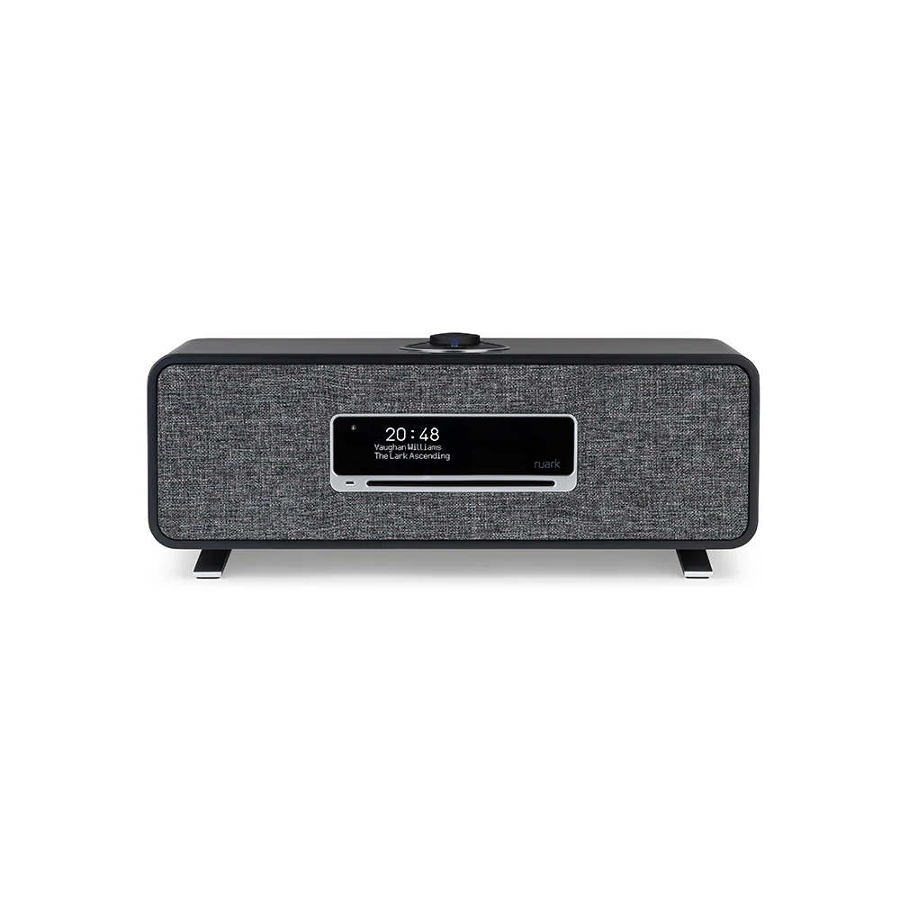 Ruark R3S Music System In Satin Charcoal Lacquer with Slate Grey Fabric Grille NEW - Image 3