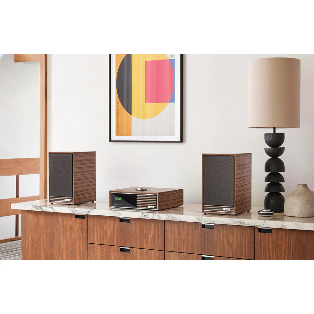 Ruark R610 Music Console with Sabre-R Bookshelf Speakers Streaming System Fused Walnut - Image 6