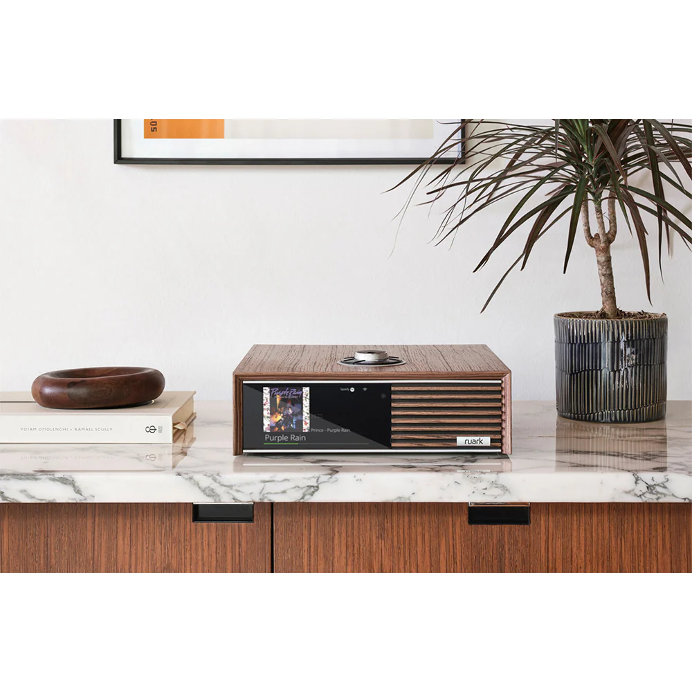 Ruark R610 Music Console with Sabre-R Bookshelf Speakers Streaming System Fused Walnut - Image 8