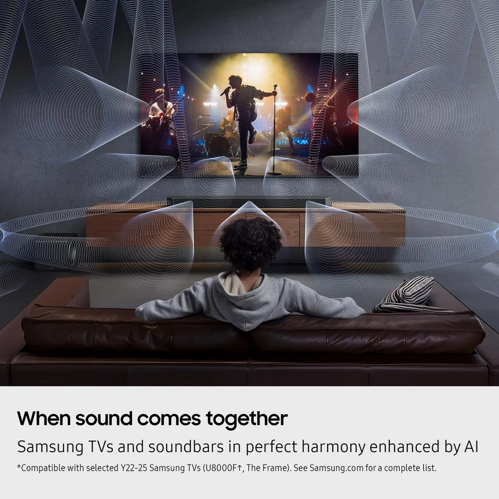 Samsung HW-Q930F 9.1.4ch Q-Series Soundbar with Wireless Subwoofer and Rear Speakers in Titan Black 2025 - Image 7