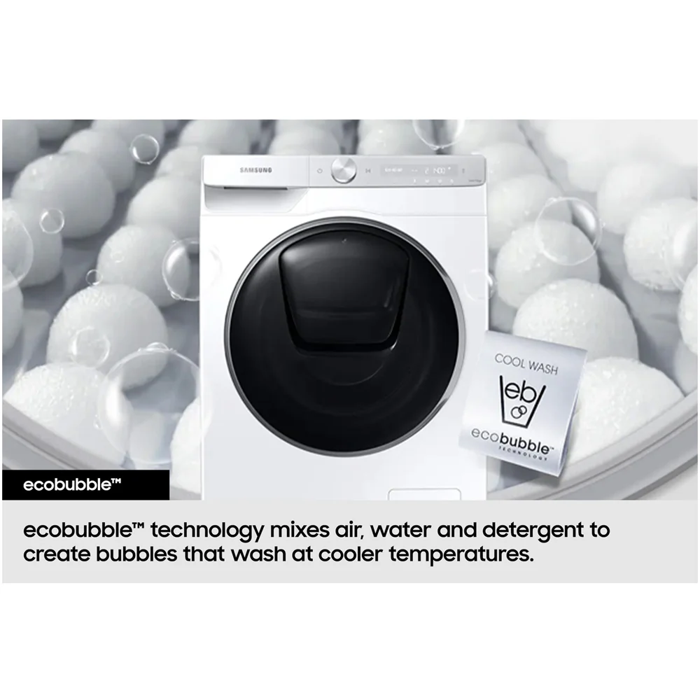 Samsung Series 8 WW11DB8B95GHU1 Bespoke AI Energy 11kg 1400 Spin Smart Washing Machine White - Image 13