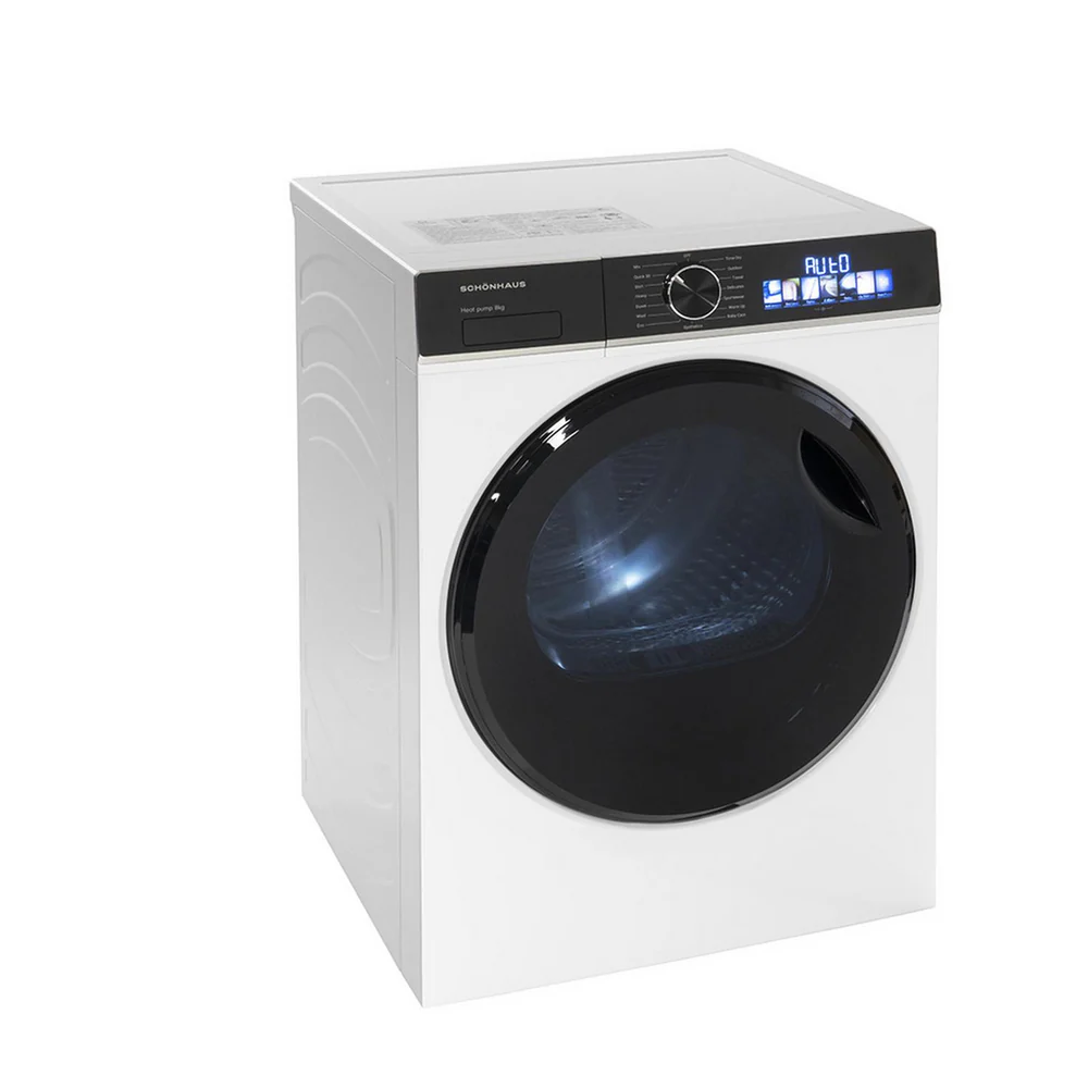 Schonhaus TDSHF018A3W 8kg Heat Pump Tumble Dryer White - Image 8