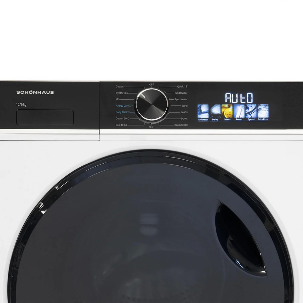 Schonhaus WDSF0110614AW 10+6 kg 1400 Spin Washer Dryer White - Image 5