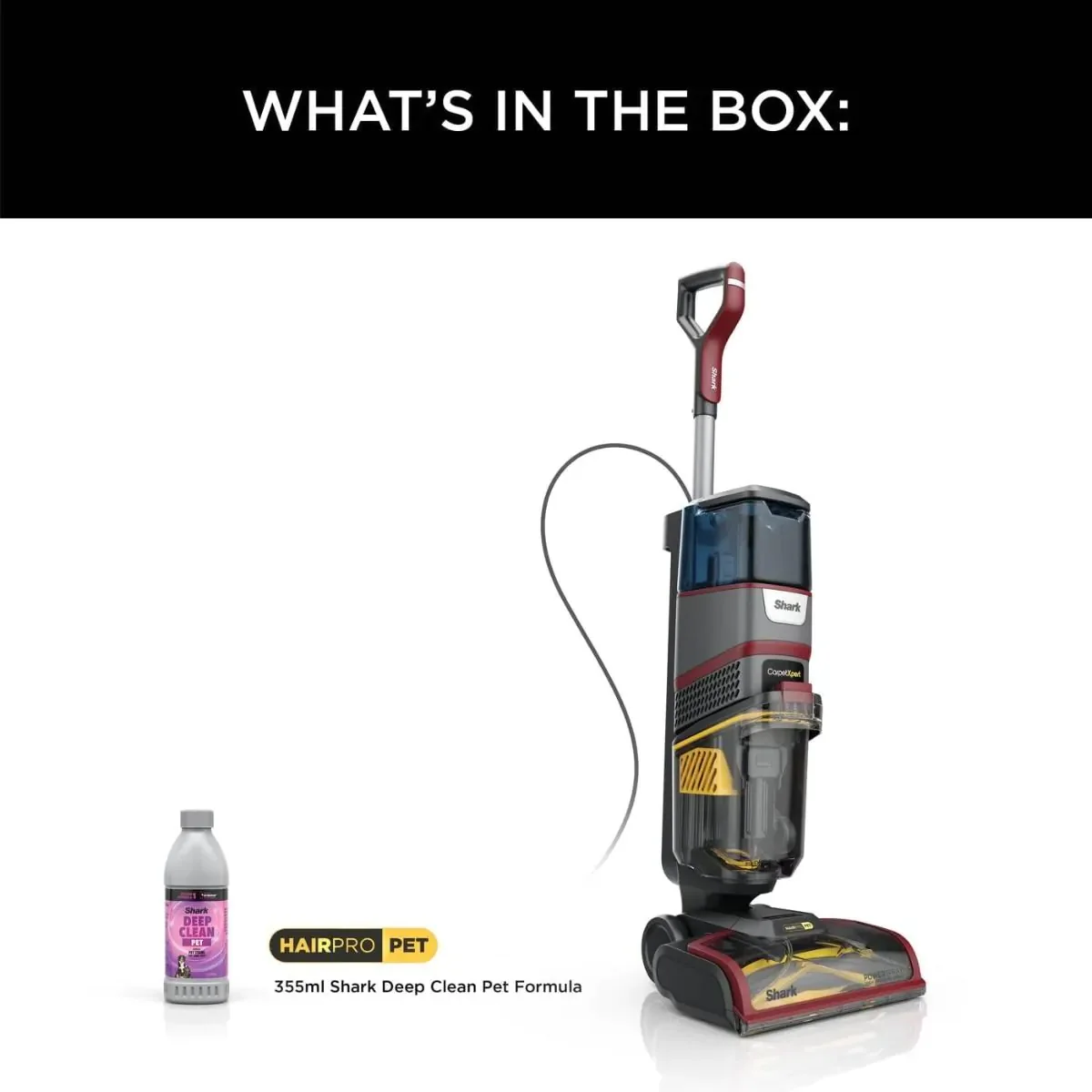 Shark CarpetXpert HairPro Pet Deep Carpet Cleaner EX220UK Grey Burgundy - Image 7