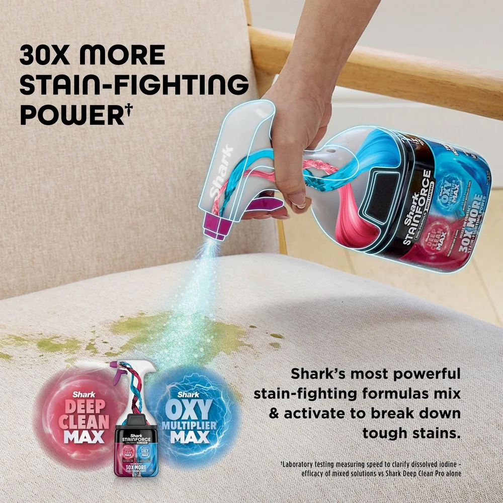 Shark StainForce Cordless Stain-Destroying Spot Cleaner HX100UKT - White - Image 3