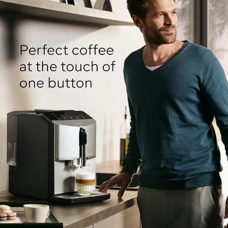 Siemens TF303G07 Bean to Cup Fully Automatic Freestanding Coffee Machine Inox Silver Metallic - Image 3