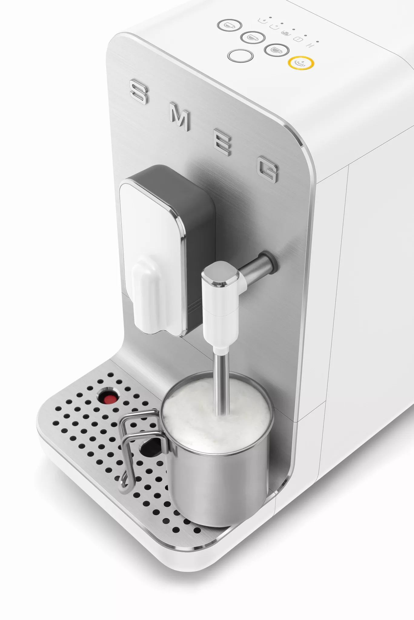 Smeg BCC12WHMUK Retro Bean to Cup Espresso Coffee Machine Matt White - Image 3