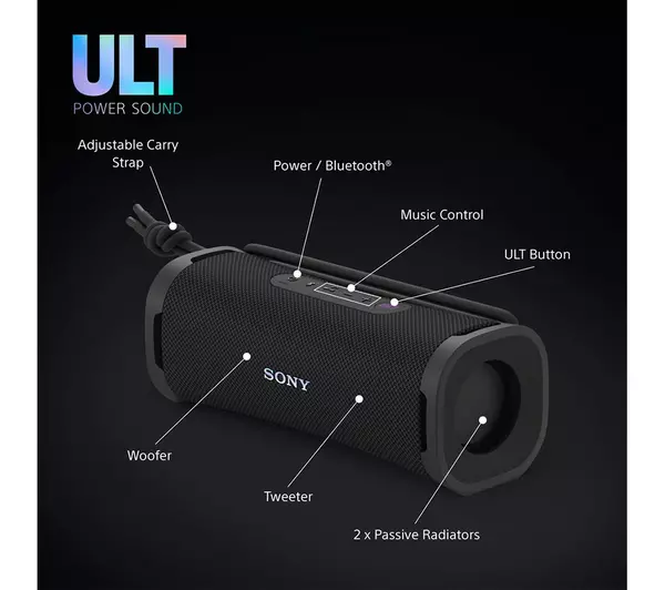Sony ULT FIELD 1 Wireless Bluetooth Portable Speaker SRSULT10B Black - Image 12