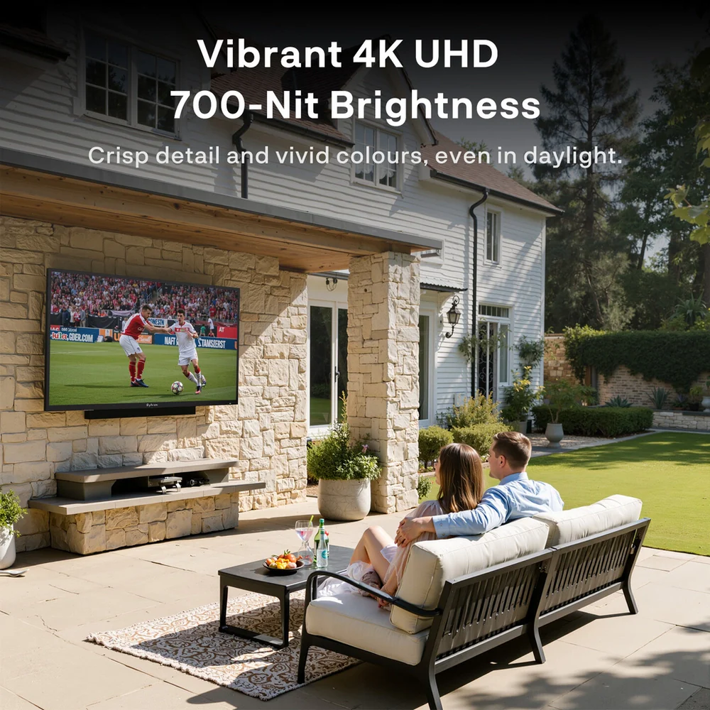 Sylvox OT75B1K4GC 75 Inch 4K Ultra HD LED Partial Sun Outdoor Smart TV - Image 4