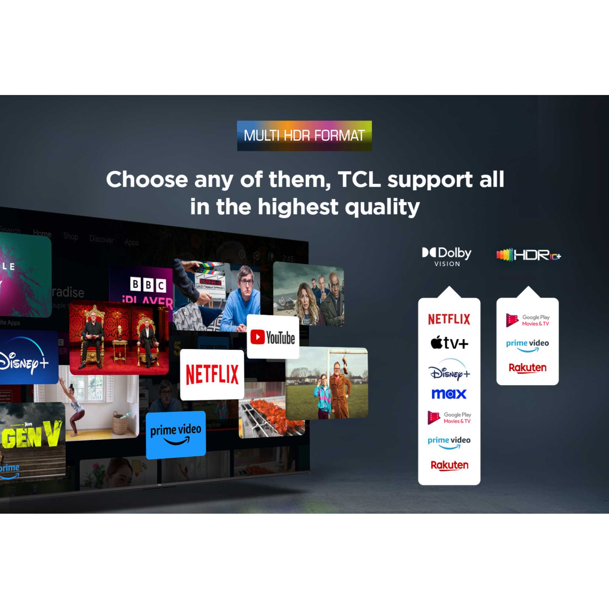 TCL 55T8C-UK 55 Inch T8C 4K QLED Ultra HD HDR Smart Google TV with 144Hz Motion Clarity Pro and Onkyo 2.1 sound - Image 9