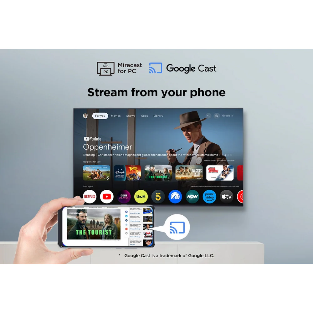 TCL 55V6C-UK 55 Inch V6C 4K Ultra HD HDR Direct LED Smart Google TV - Image 10