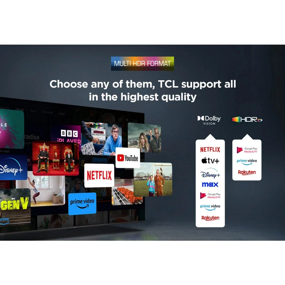 TCL 85P7K-UK 85 Inch P7K 4K QLED Ultra HD HDR Direct LED Smart Google TV - Image 10