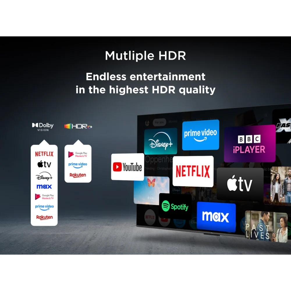 TCL 98Q6C-UK 98 Inch Q6C 4K Ultra HD HDR QD-Mini LED Smart Google TV - Image 8