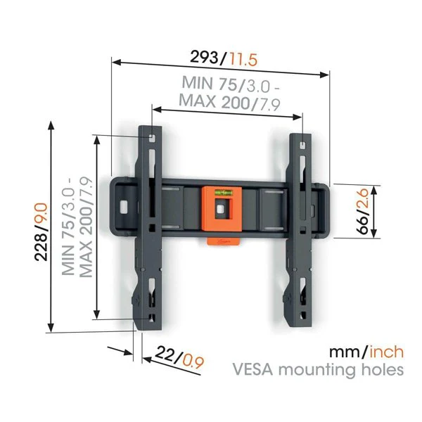 Vogels Quick TVM 1205 Fixed TV Wall Mount for TVs from 19 to 50 inches - Image 2