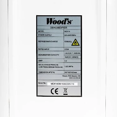Woods MDX14 Air Dehumidifier Refrigerant - Image 4
